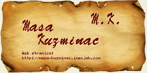 Maša Kuzminac vizit kartica